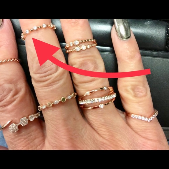 Gold Ring 💍 Plated Sterling Silver Thin Ring - Picture 5 of 6